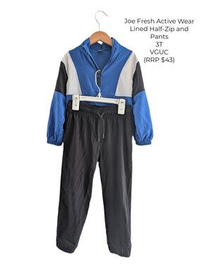 3T Joe Fresh Active Wear Lined Half-Zip and Pants